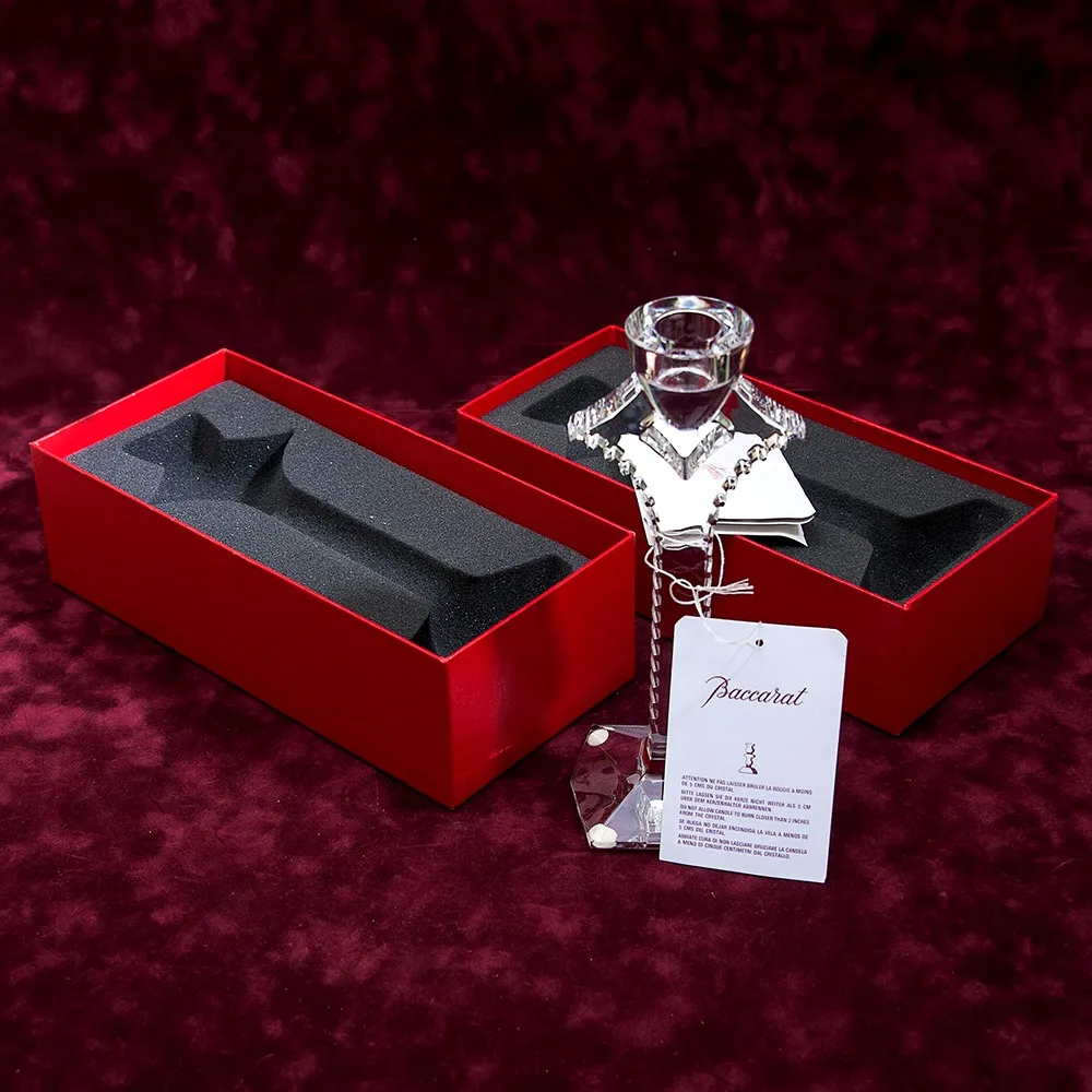 Редкость! Хрустальный Подсвечник БАККАРА / BACCARAT, Фрация, 70 -е годы ХХ века.