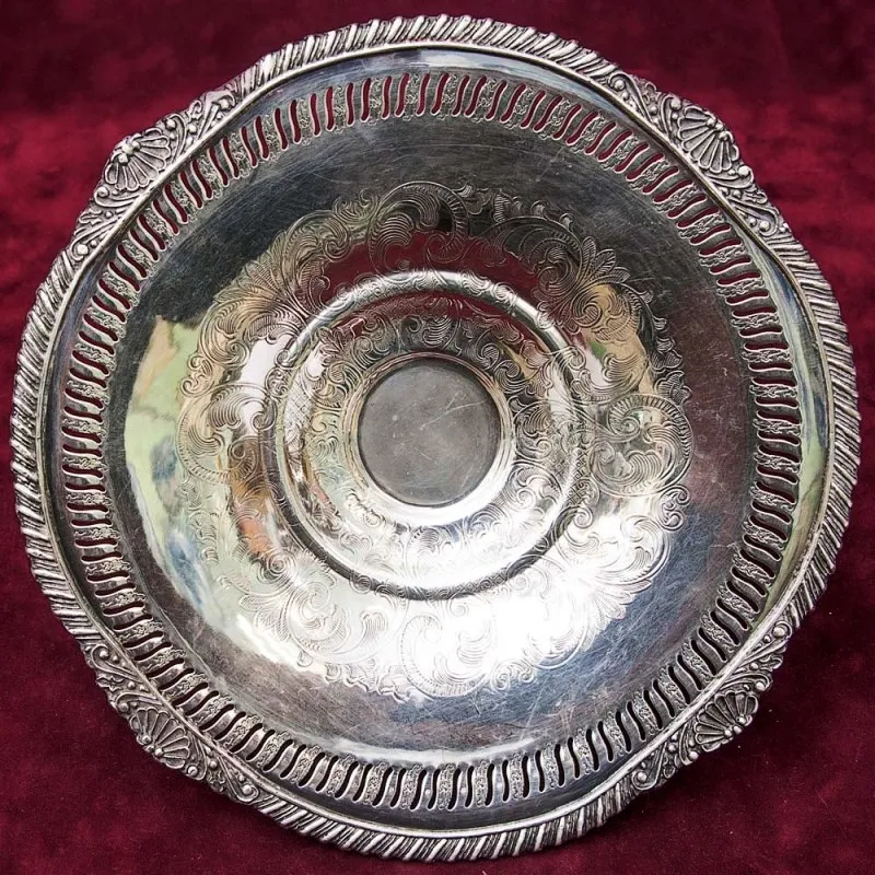 Металлическое Блюдо - Сухарница - Конфетница - Фруктовница, Silverplate, SHEFFIELD Англия, 70 гг.