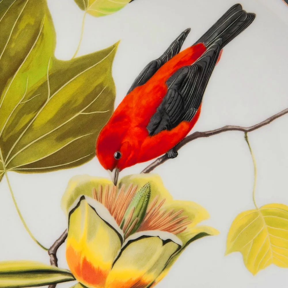 Коллекционная Тарелка - Блюдо «Красно-Черная Пиранга» Фарфор, WEDGWOOD Англия 1977 год.