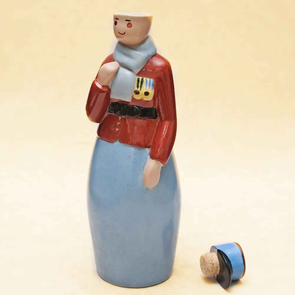 Штоф-Графин-Бутылка- Флакон для ликёра «Бывалый Жандарм», AРТ ДЕКО ROBJ ФРАНЦИЯ 1928г.