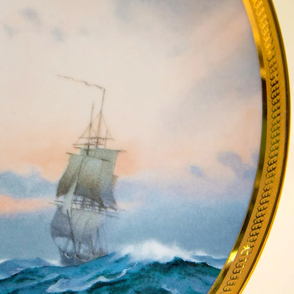Коллекционная Тарелка «Парусные Корабли -VICTORY» Фарфор США, The FRANKLIN MINT -1987 год.