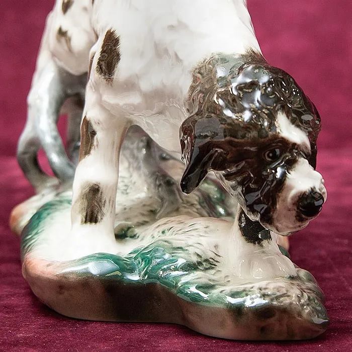 Анималистическая Фарфоровая Статуэтка «Собака. Немецкий грифон» ИФЗ, Россия -1992 год.