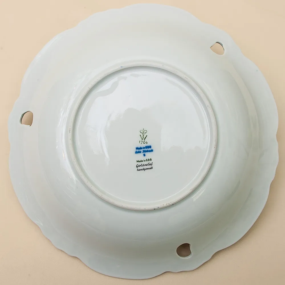 Коллекционное Сервировочное Блюдо «Золотая Роза» WALLENDORF, Германия -1963 год.