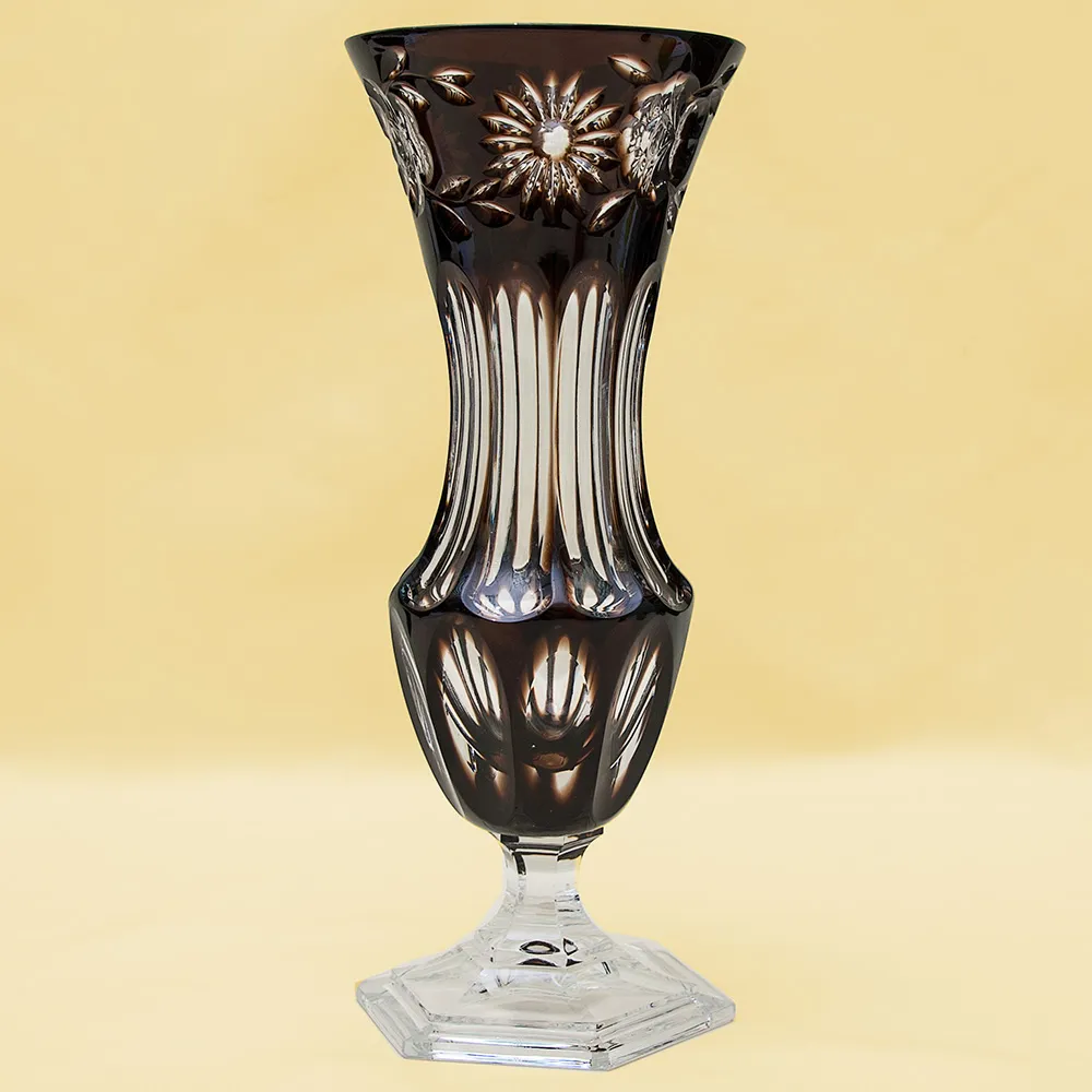 Классическая Ваза Цветного Хрусталя WMF Crystal Cabinet Германия Н-30 см., конец 60-х гг.