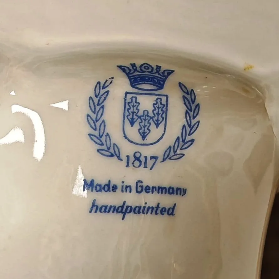  РЕДКОСТЬ!!! Фарфоровый Кофейный Столик PLAUE Von Schierholz, Германия - 1967 год.