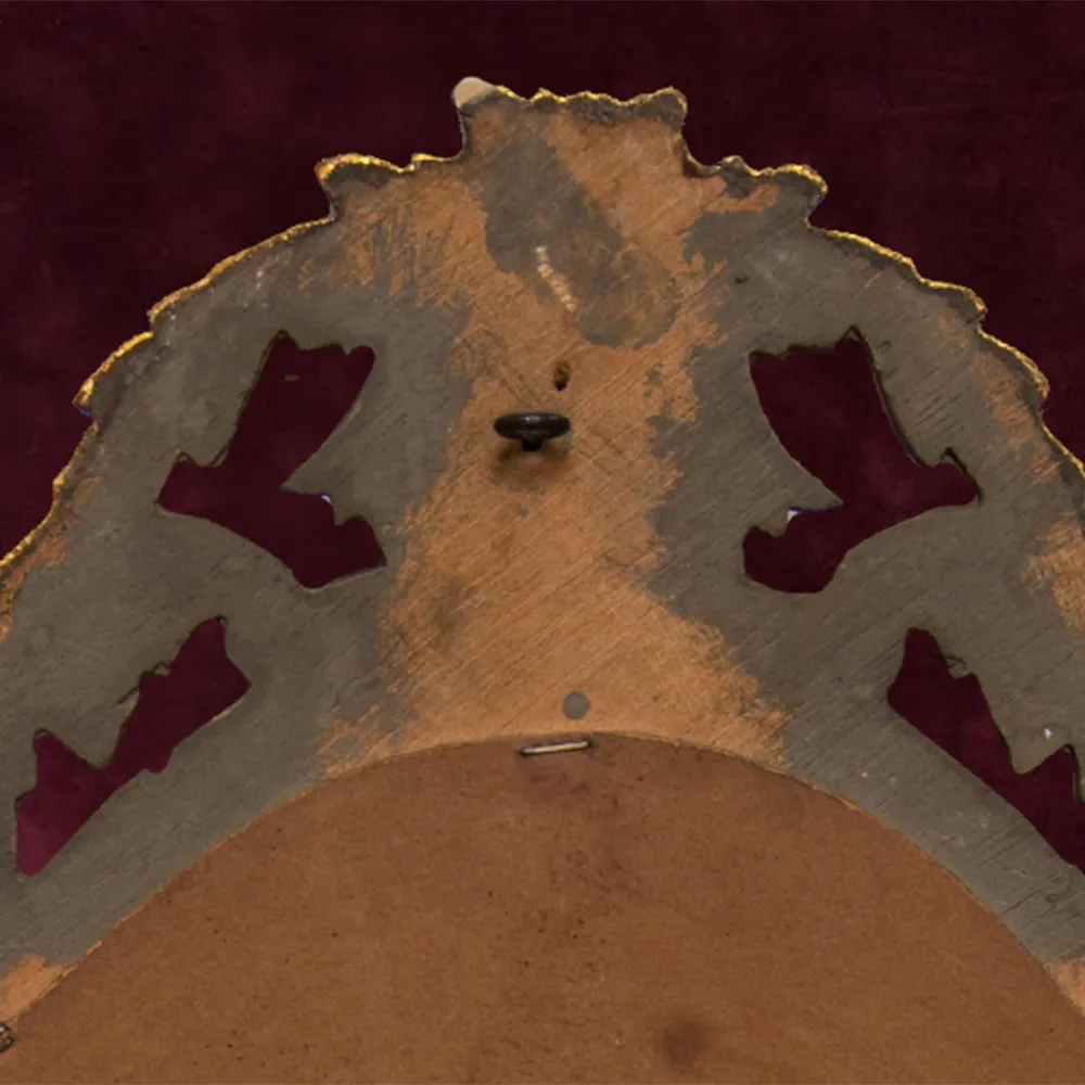 Винтажное Зеркало Настенное Фигурное в Деревянной раме  70 см. х 47 см. Франция.