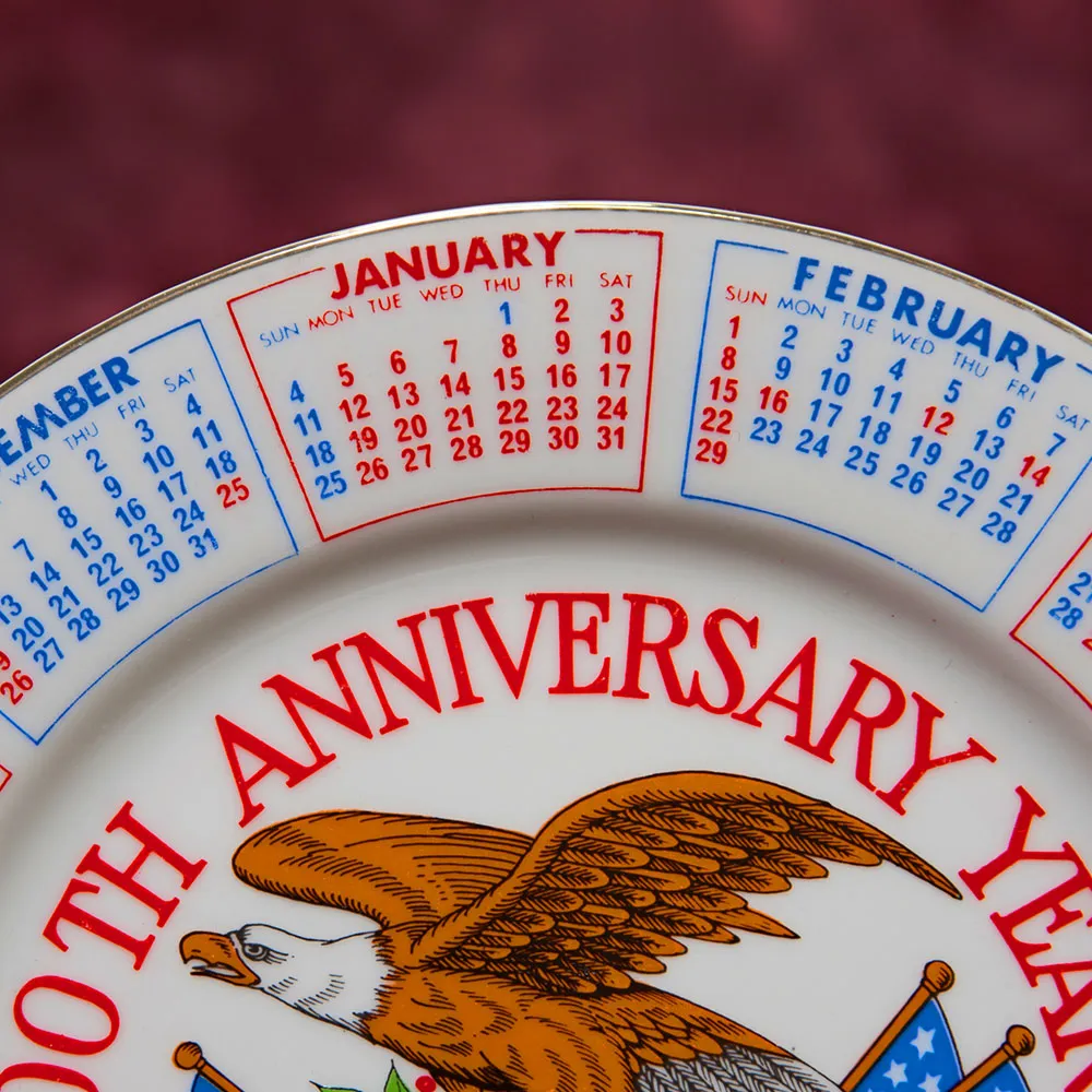 Редкость! Юбилейная Коллекционная Фарфоровая Тарелка 200 лет США - 1976г.