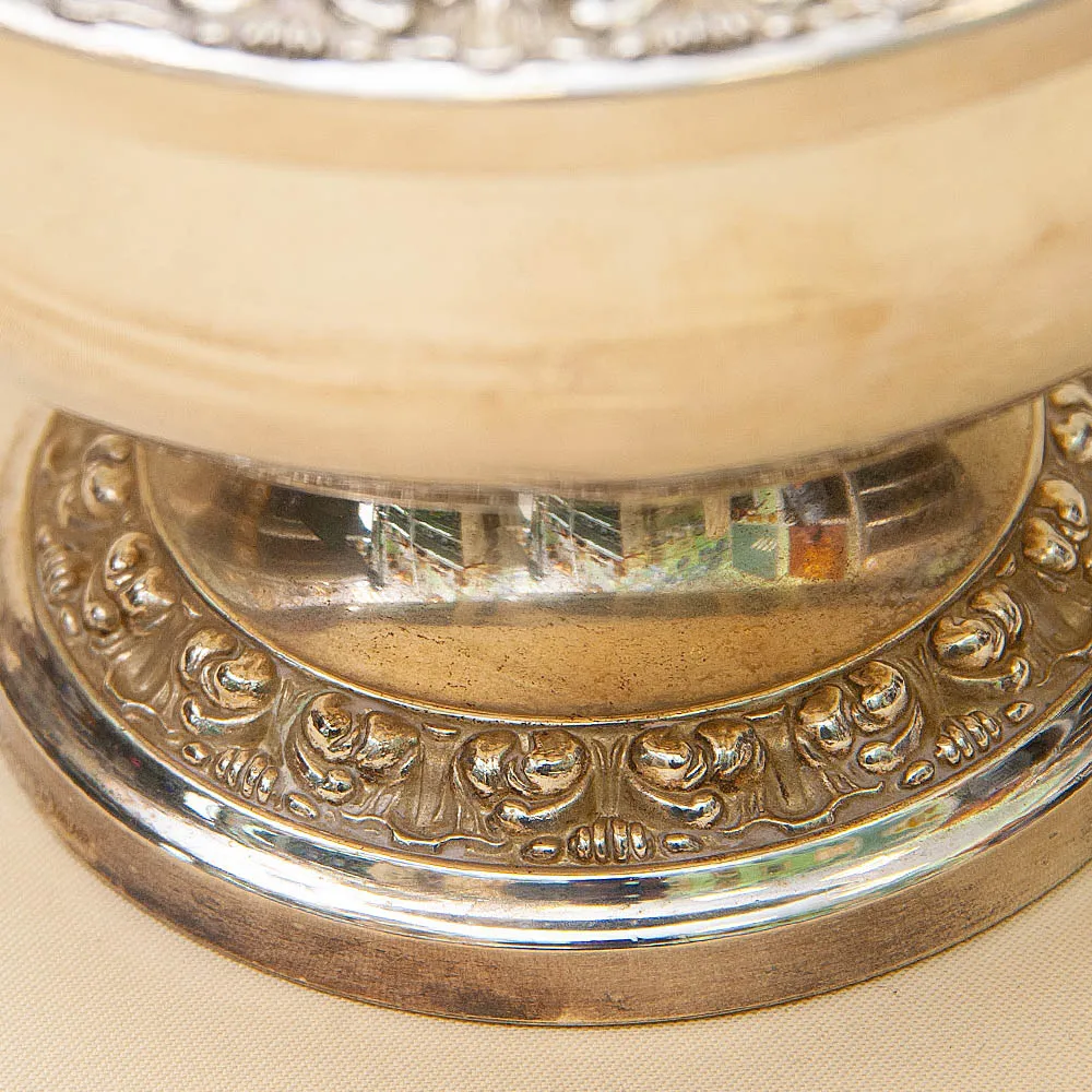 Антикварная Ваза для розовых бутонов «Rose Bowl», Silverplate, SHEFFIELD Англия - первая половина ХХ века.