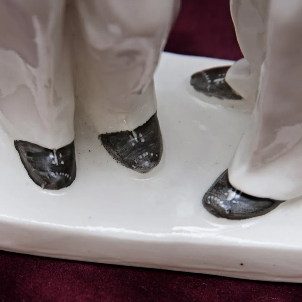 Знаковая Советская Фарфоровая Статуэтка «Нахимовцы» ЛФЗ СССР -1950-60 годы.