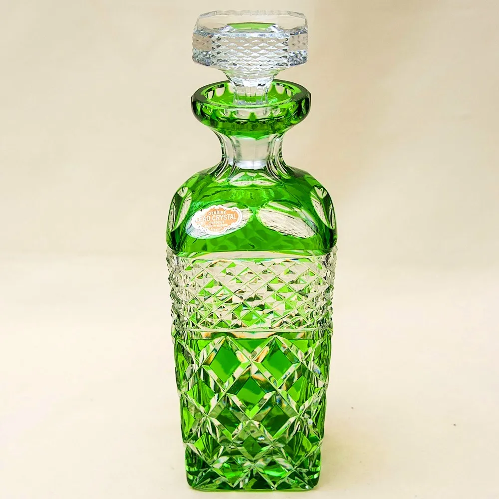 Редкость!!! Графин - Штоф из Цветного Хрусталя JOSKA BODENMAIS Германия, 50-е годы ХХ века.