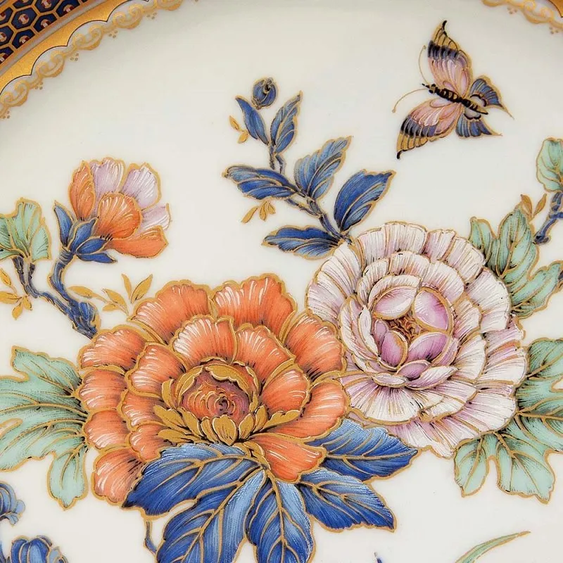 Коллекционная Авторская  Тарелка - Блюдо «Duchesse» Фарфор KAISER Германия D -32 см.