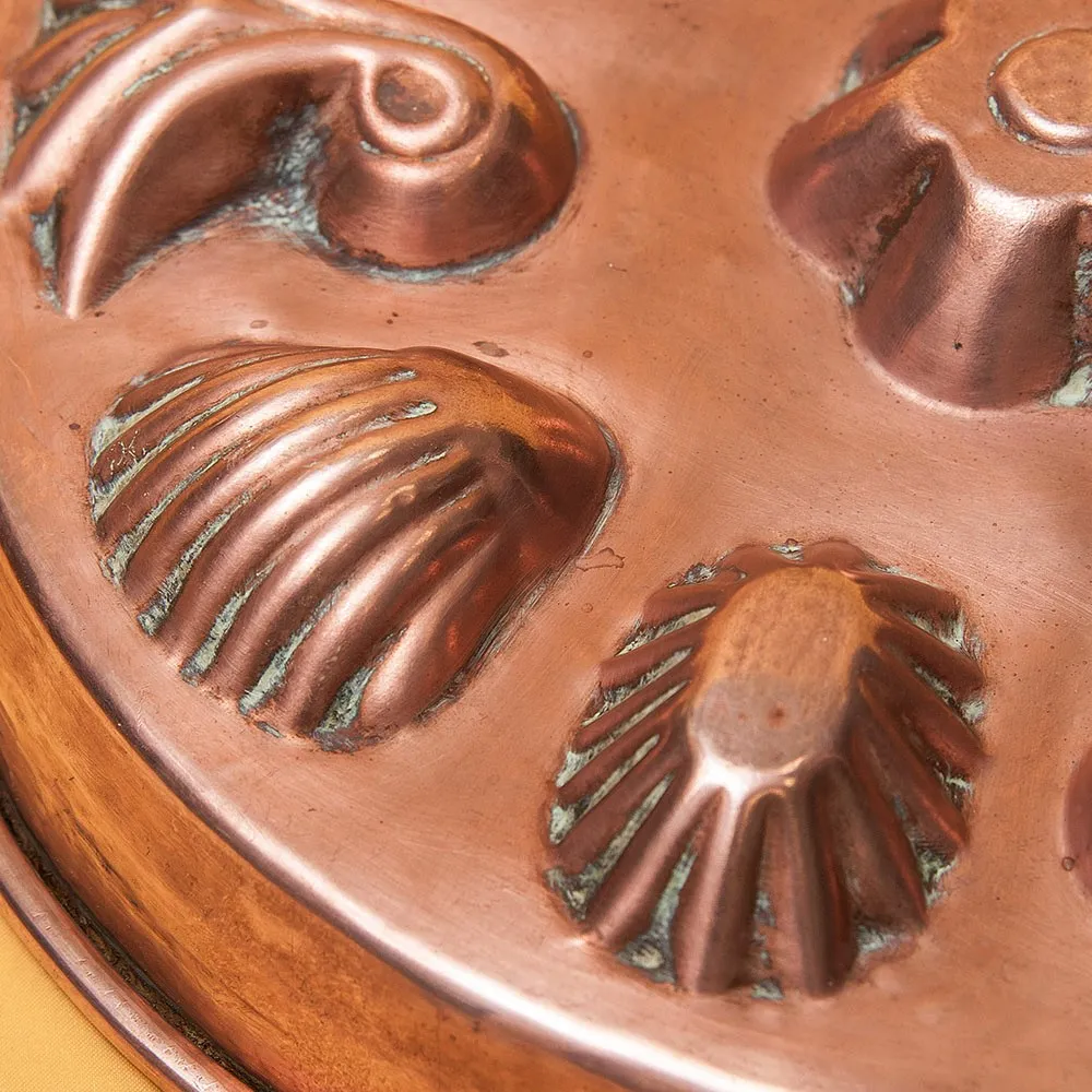 Большая Медная Форма для выпечки без ручки, D-32 см. Франция, начало ХХ века!