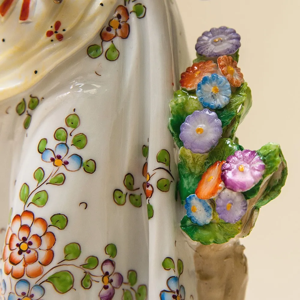 Коллекционная Фарфоровая Статуэтка «Весёлая Пастушка» Н-24см. SITZENDORF, Германия - 50гг..