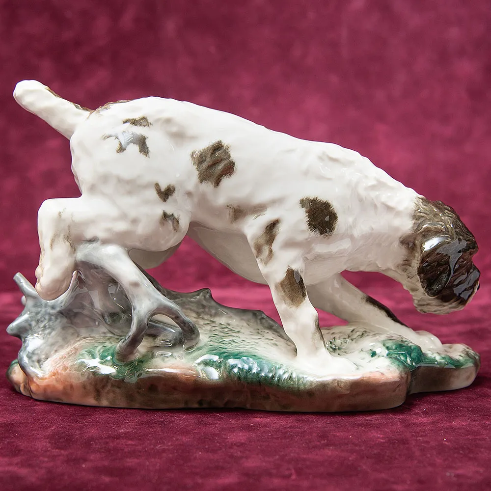 Анималистическая Фарфоровая Статуэтка «Собака. Немецкий грифон» ИФЗ, Россия -1992 год.