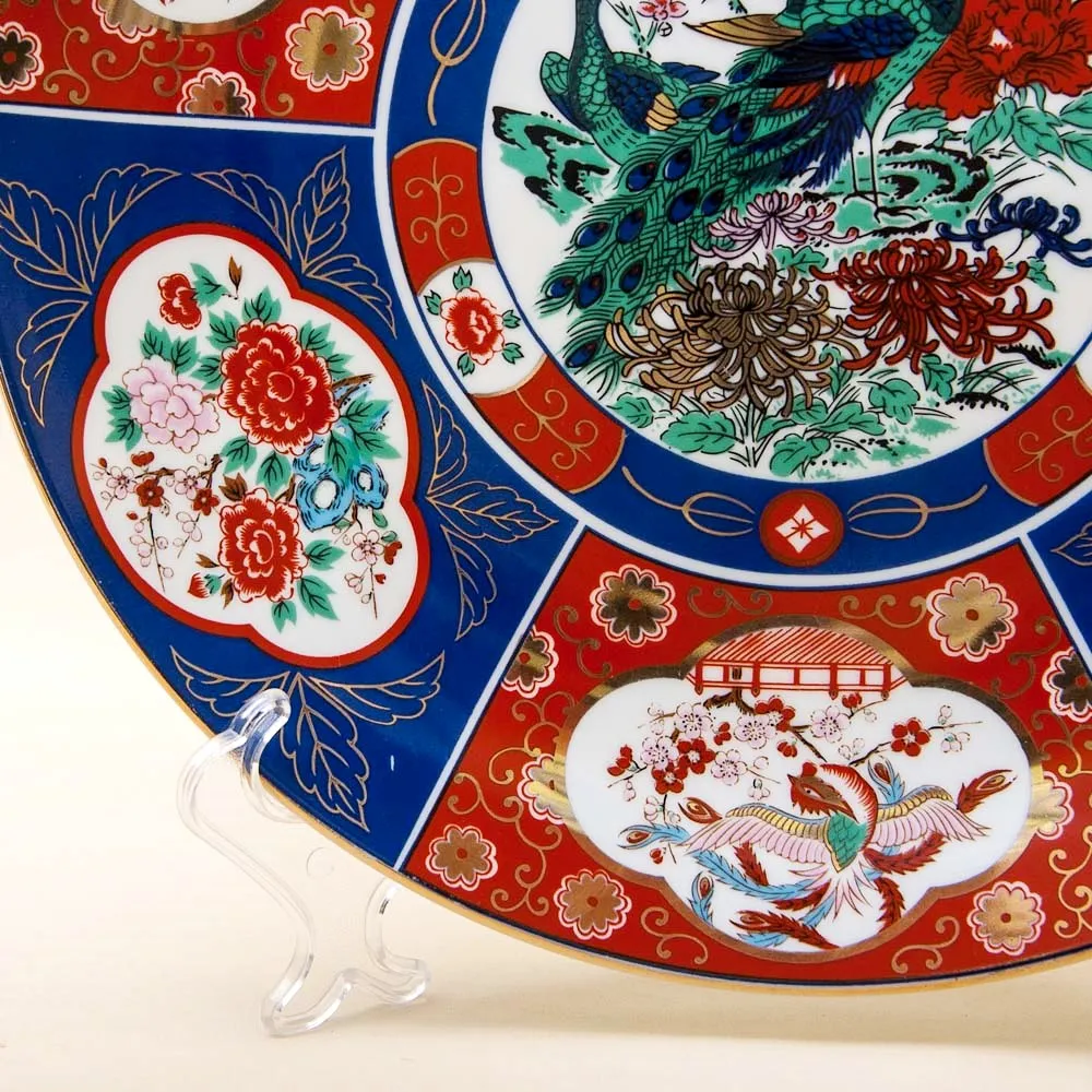 Большое Коллекционное Блюдо - Тарелка «ПТИЦЫ - ПАВЛИНЫ», Фарфор Китай, середина ХХ века.