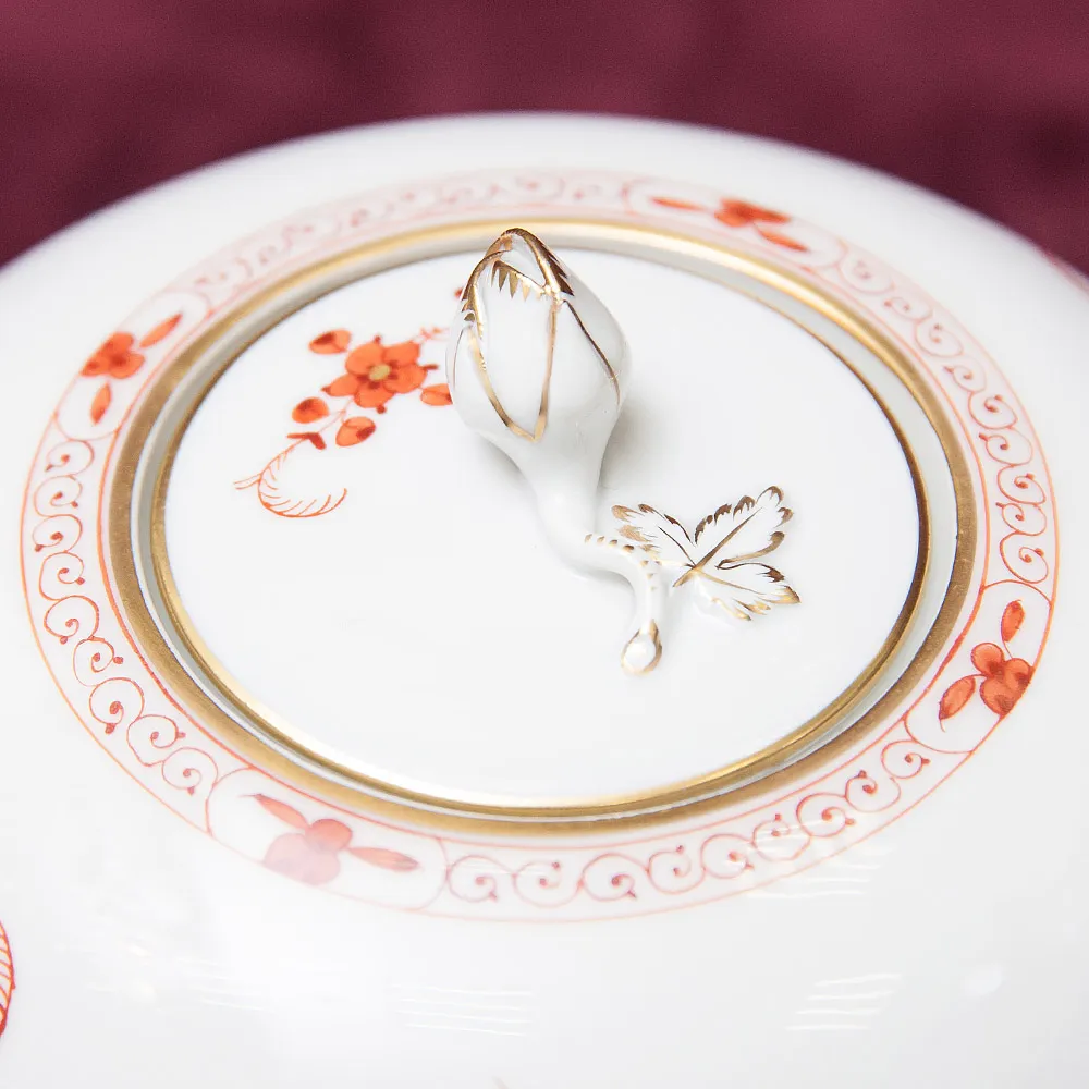 Чайный Сервиз «Индийский цветок» на 6-ть персон Фарфор MEISSEN / МЕЙСЕН Германия.