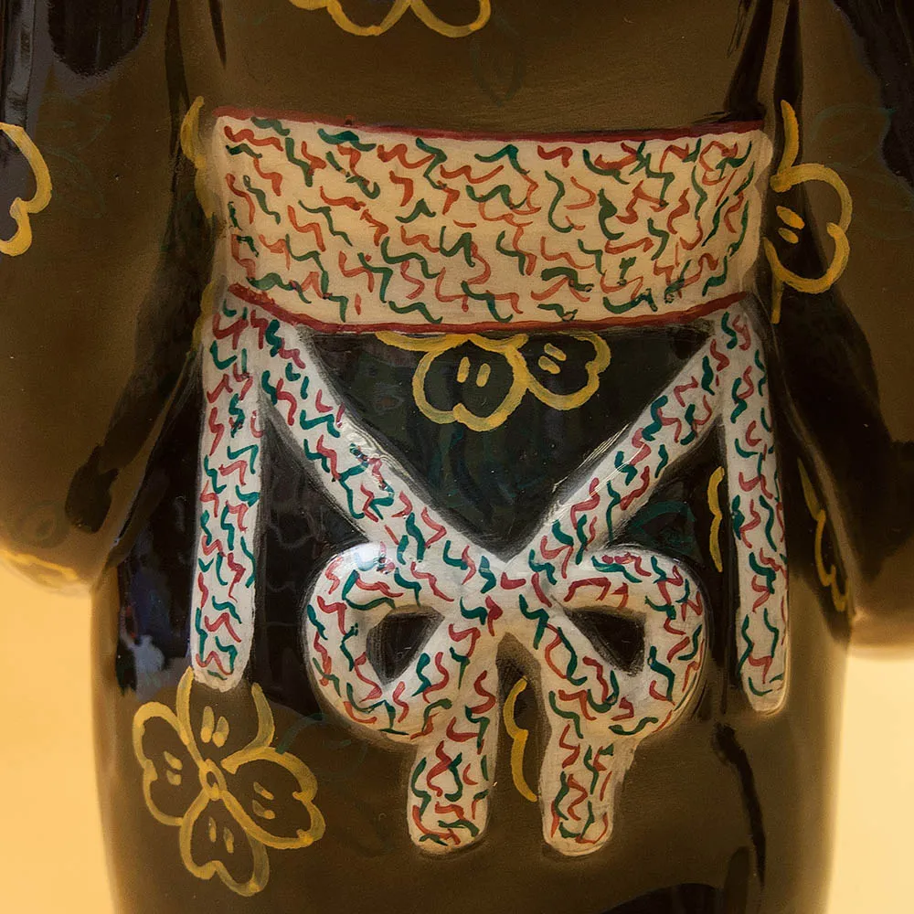 Большая Интерьерная Фаянсовая Статуэтка «Девушка с лютней», CIA MANNA Италия 50-е годы.