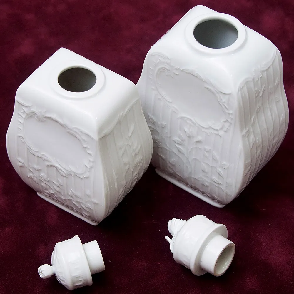 Две Коллекционные Фарфоровые Чайницы,  KPM Berlin, Германия, середина ХХ века.