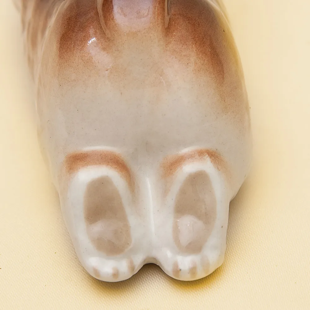 Фарфоровая статуэтка Собака «Чау-Чау», ЛФЗ СССР - 1964 год.