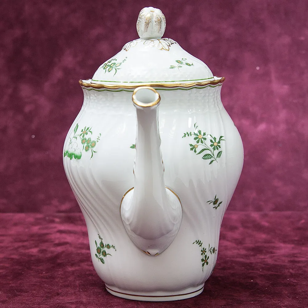 Коллекционный Фарфоровый Заварочный Чайник «ПЕТУХИ», RICHARD GINORI Италия, вторая половина ХХ века.