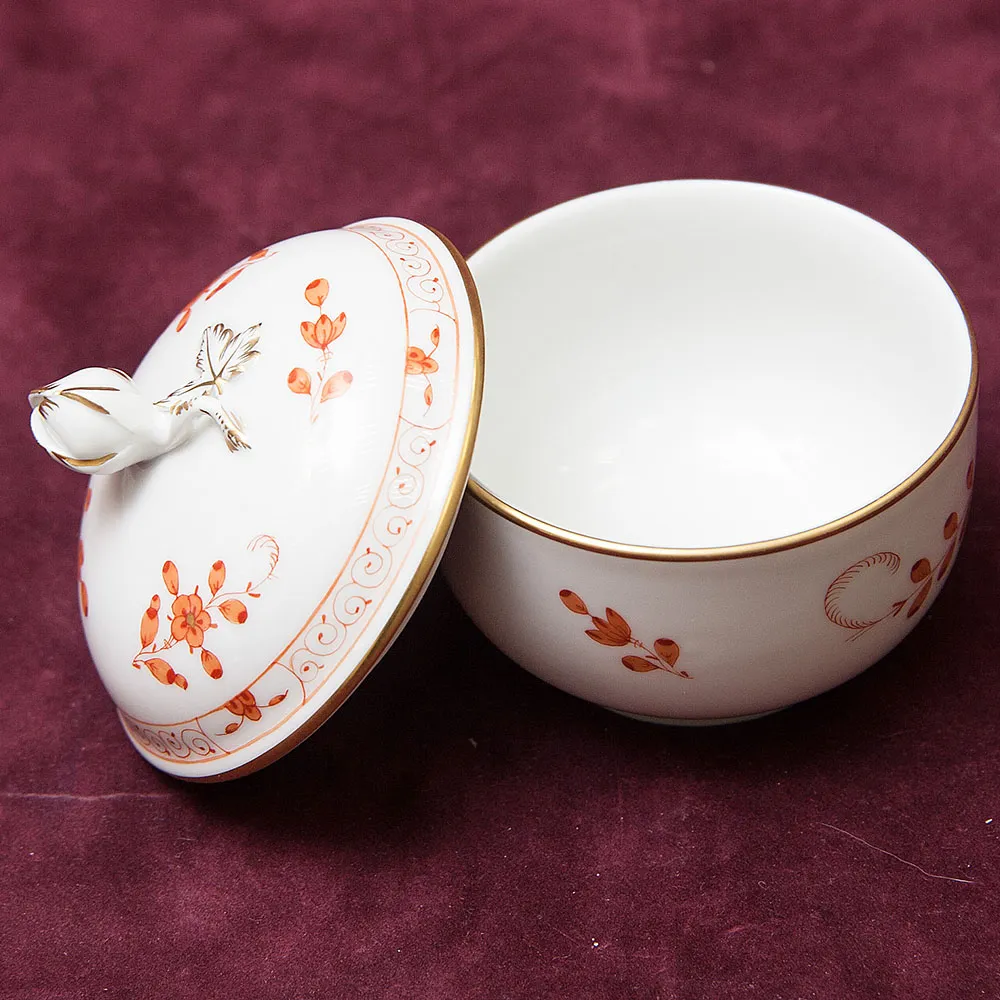 Чайный Сервиз «Индийский цветок» на 6-ть персон Фарфор MEISSEN / МЕЙСЕН Германия.