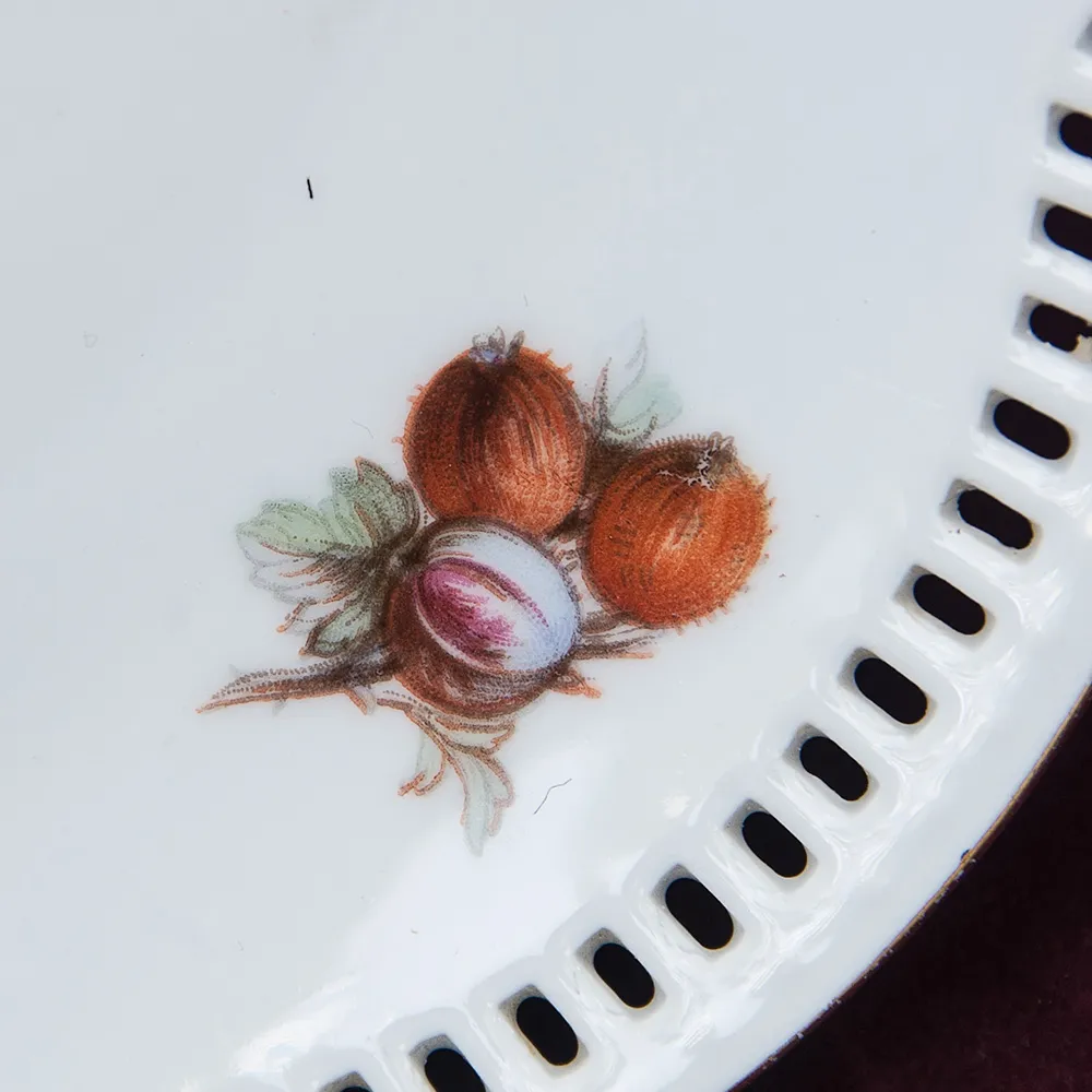 Десертное Сервировочное Блюдо - Тарелка «ФРУКТЫ» Фарфор Schumann Arzberg Германия 60 гг.