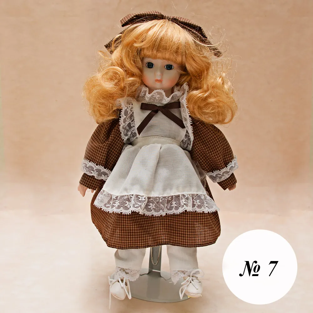 Коллекционная фарфоровая кукла №7  Н - 31 см.