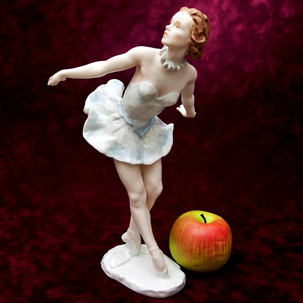 Большая Авторская Фарфоровая Статуэтка «БАЛЕРИНА» ROSENTHAL Германия -1954 год.