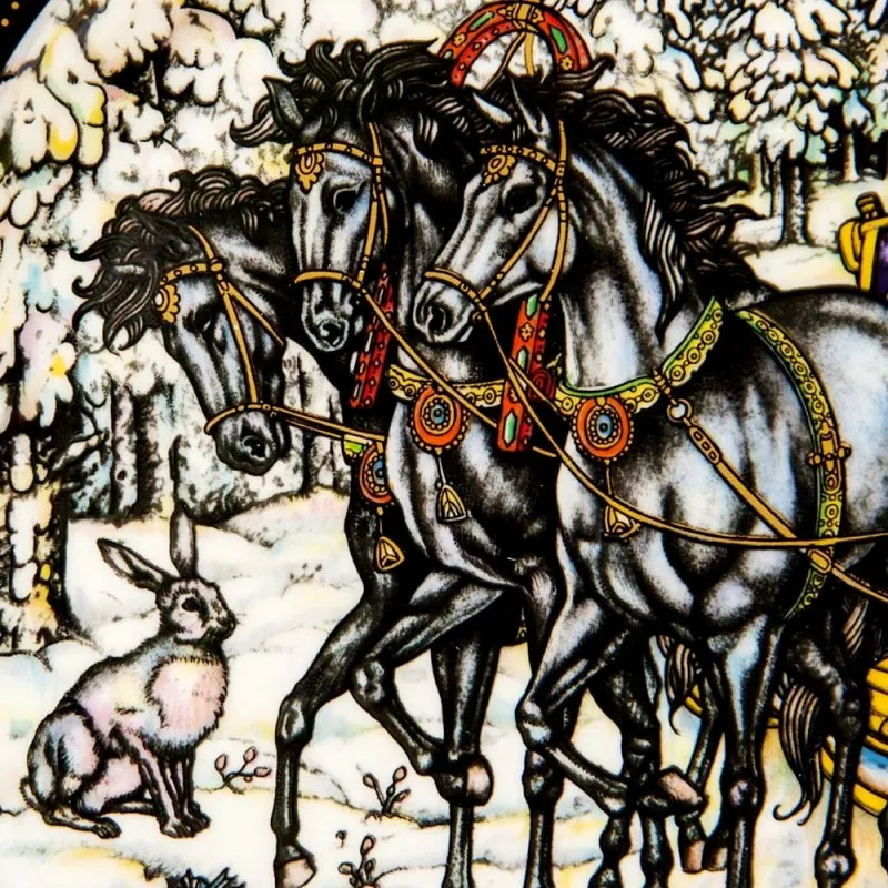 «МОРОЗКО» - Коллекционная Тарелка «Русские Сказки»  Фарфор, Villeroy&Boch Германия -1986 год.