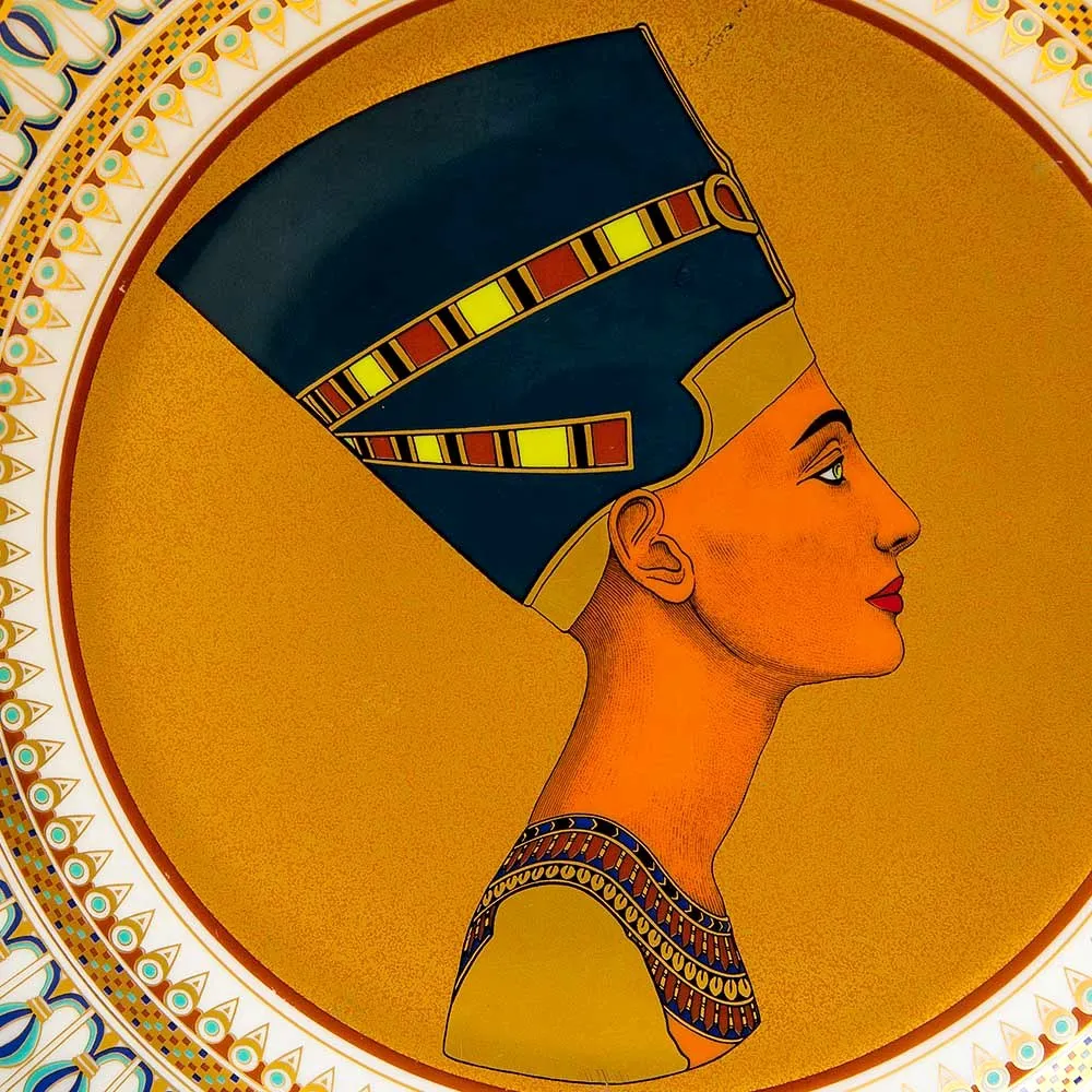 Большое Коллекционное Блюдо - Тарелка «НЕФЕРТИТИ» Фарфор KAISER Германия.