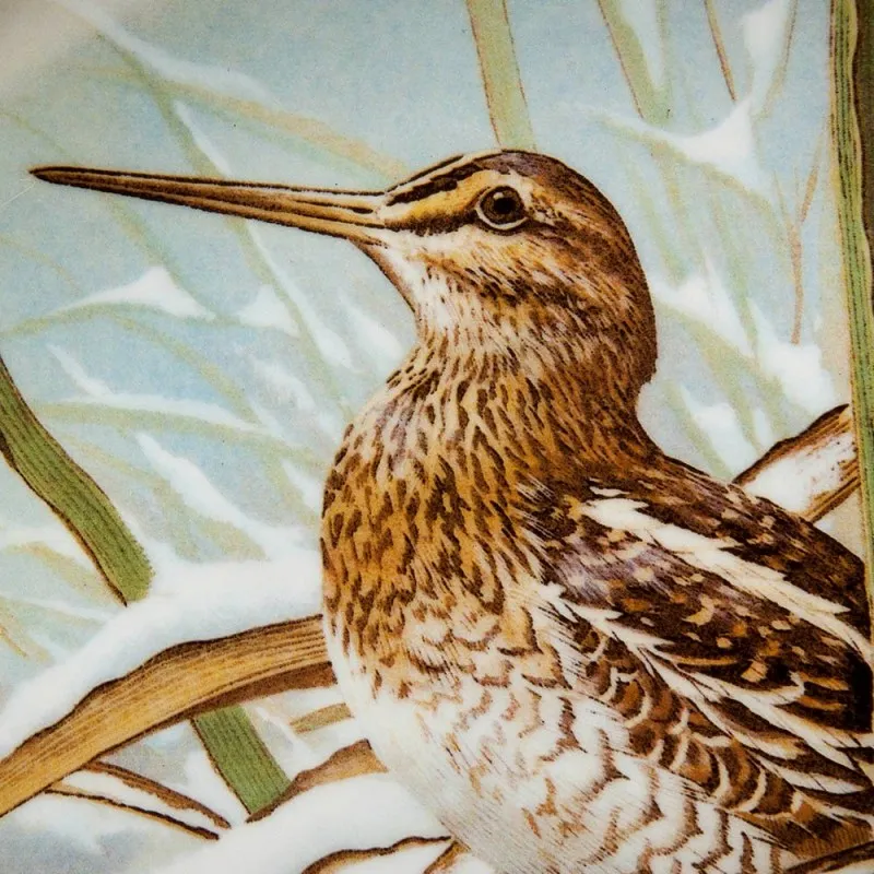 Коллекционная Тарелка «Бекасы» Фарфор Лимож Limoges Франция 1979 год.