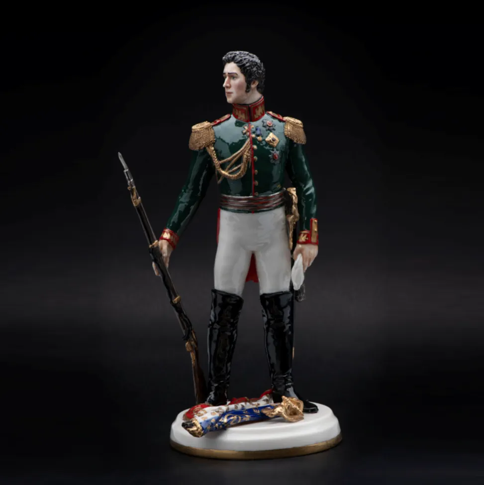 Коллекционная Авторская Статуэтка «Генералы Отечественной Войны 1812 года - Воронцов М.С.», фарфор, Россия. 