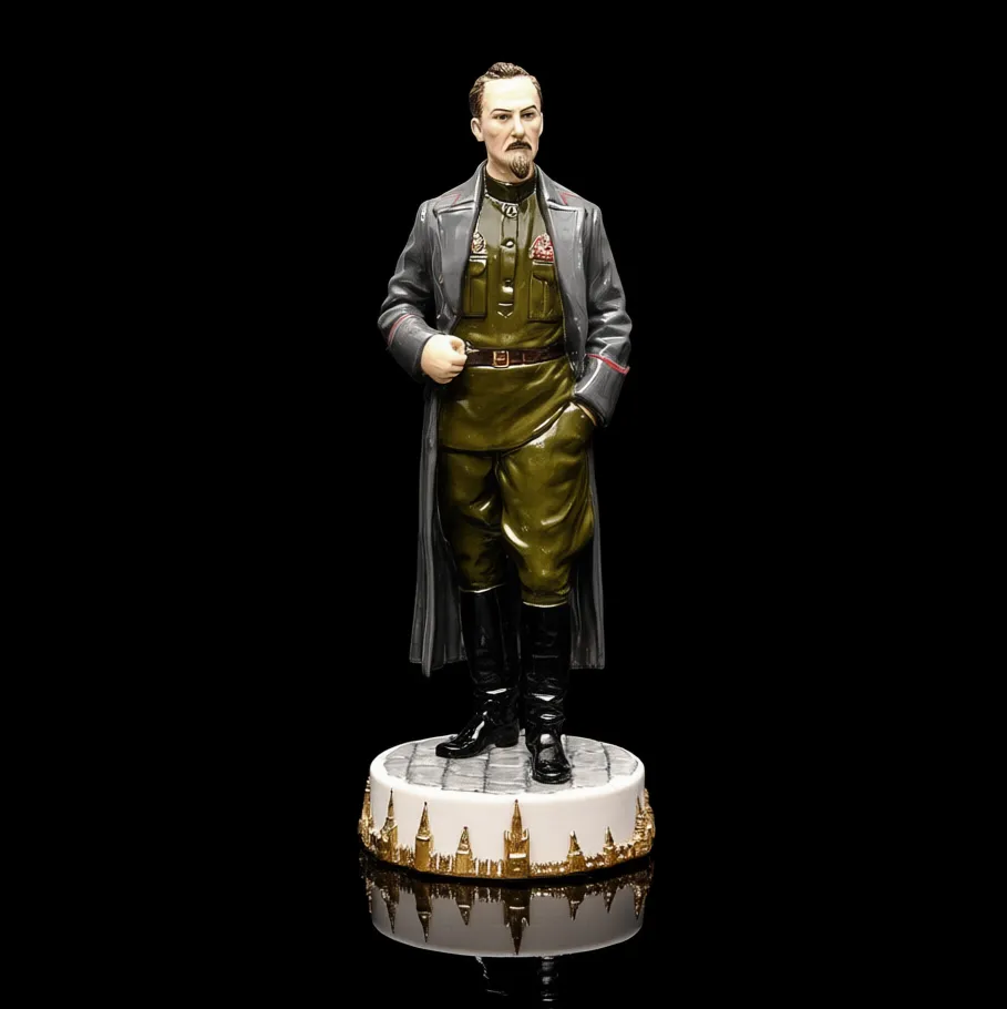 Коллекционная Авторская Статуэтка «Председатель ВЧК СССР - Дзержинский Ф.Э.», фарфор, Россия. 