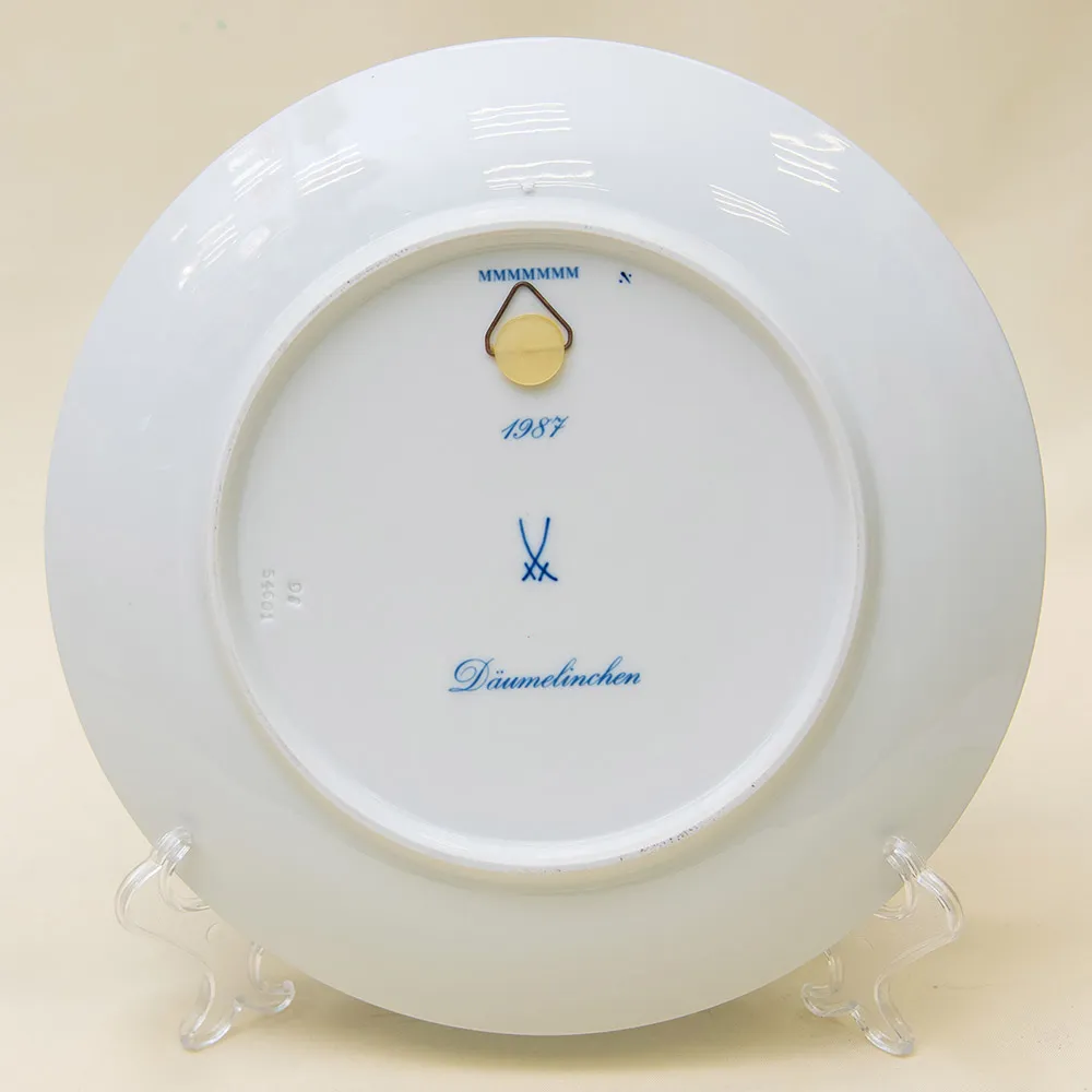 Коллекционная Тарелка - Блюдо «ДЮЙМОВОЧКА» Фарфор, MEISSEN / МЕЙСЕН Германия -1987 год.