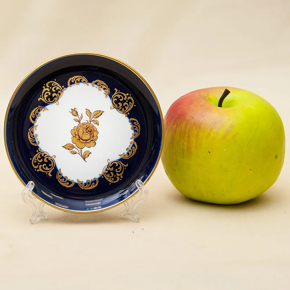 Набор Подставочных Тарелочек «Золотой Букет» Фарфор LINDNER Kups Германия D - 10 см.