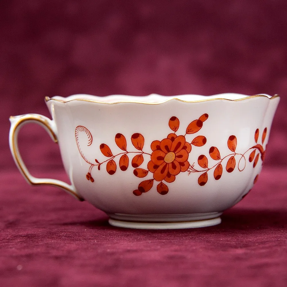 Чайный Сервиз «Индийский цветок» на 6-ть персон Фарфор MEISSEN / МЕЙСЕН Германия.