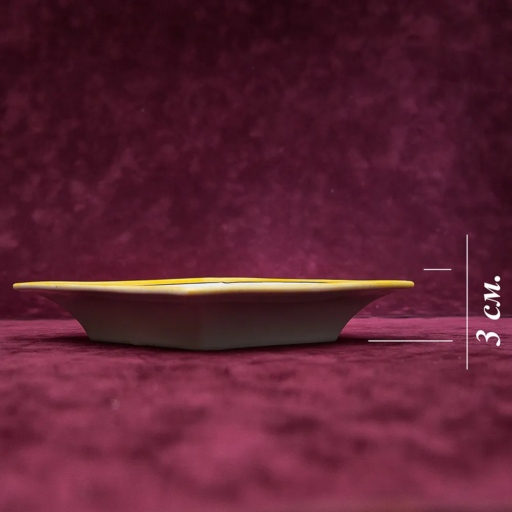 Авторское Сервировочное  Блюдо - Тарелка - Мелочевница «БЕЛКА» Фарфор Limoges Лимож Франция.