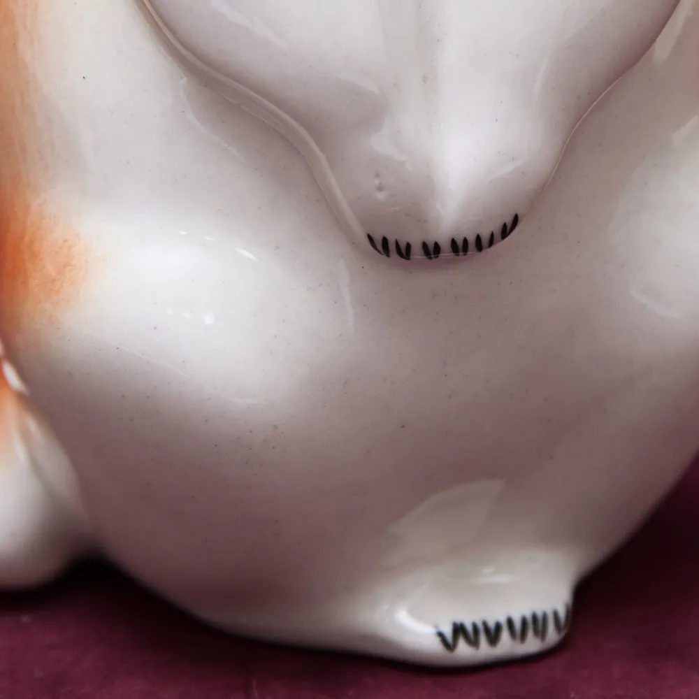 Коллекционный Триптих - Фарфоровые Статуэтки «Три Енота», ЛФЗ СССР -1962 год.