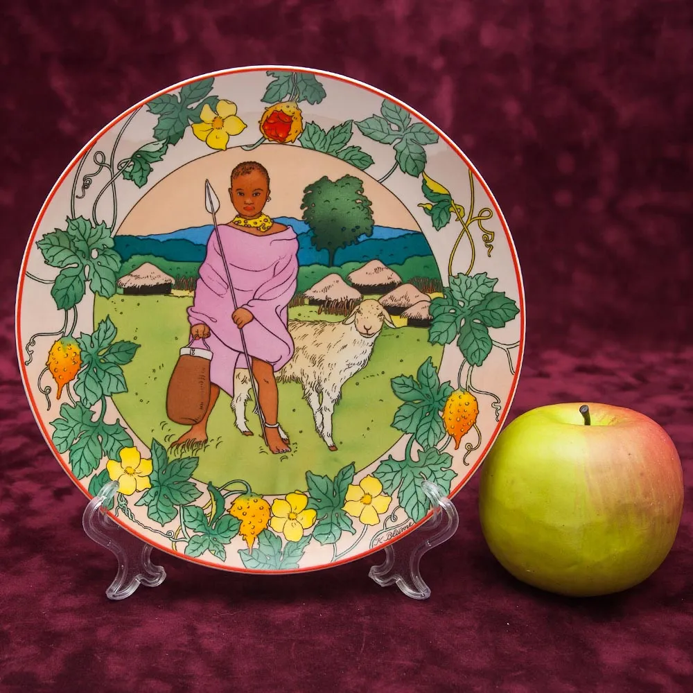 Коллекционная Тарелка «Дети Мира» - «Кения» Фарфор Heinrich Villeroy&Boch - 1980 год.