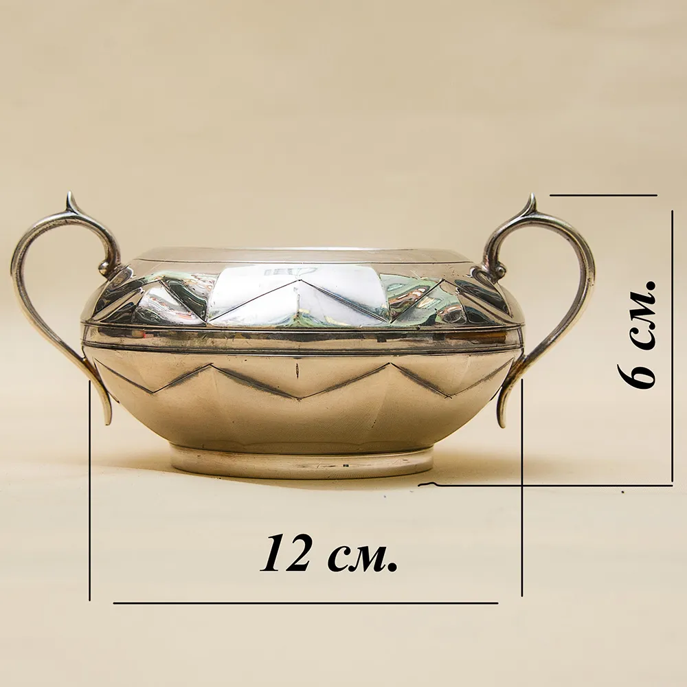 Набор для подачи Чая, АРТ ДЕКО, Silverplate William Hutton&Sons Англия, начало ХХ века.