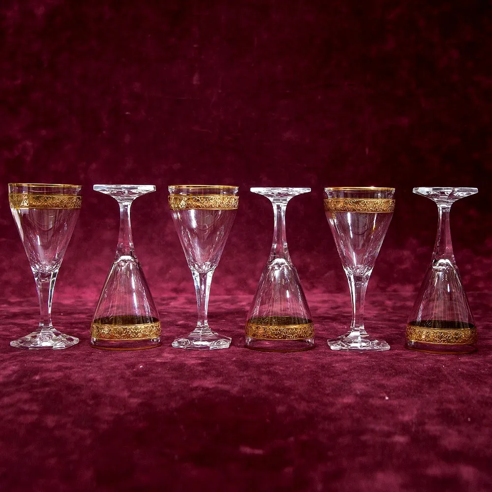 Набор 6-ть Хрустальных Рюмок серия «Copenhagen», MOSER - МОЗЕР Чехия.