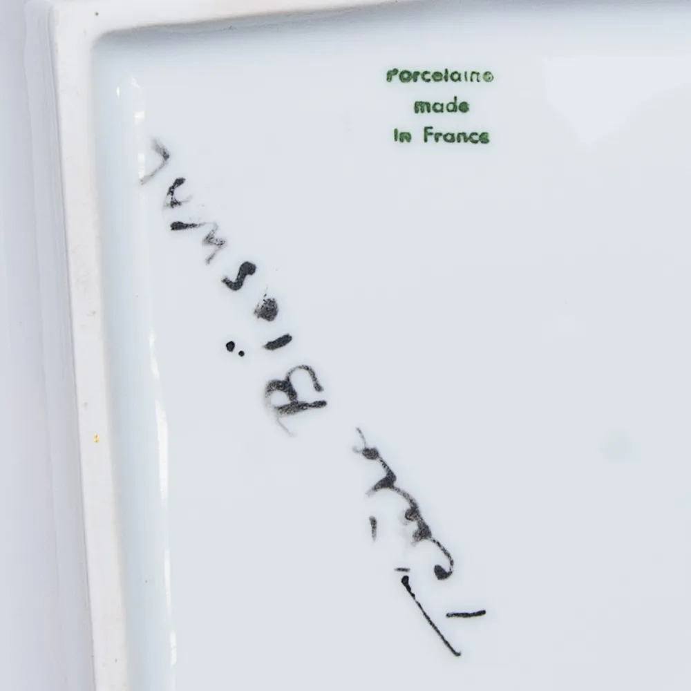 Авторское Сервировочное  Блюдо - Тарелка - Мелочевница «БЕЛКА» Фарфор Limoges Лимож Франция.