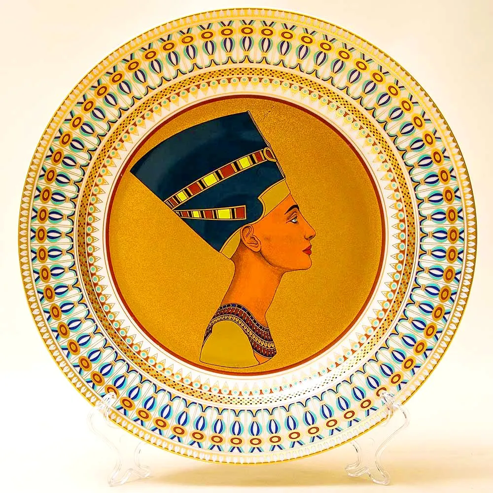 Большое Коллекционное Блюдо - Тарелка «НЕФЕРТИТИ» Фарфор KAISER Германия.