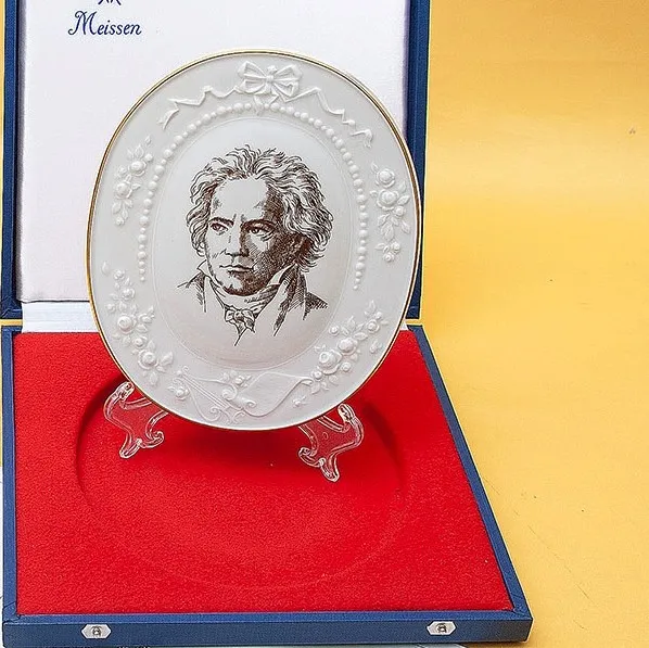 Фарфоровое Панно - Плакетка «Людвиг ван Бетховен», MEISSEN Германия - 1978 год.