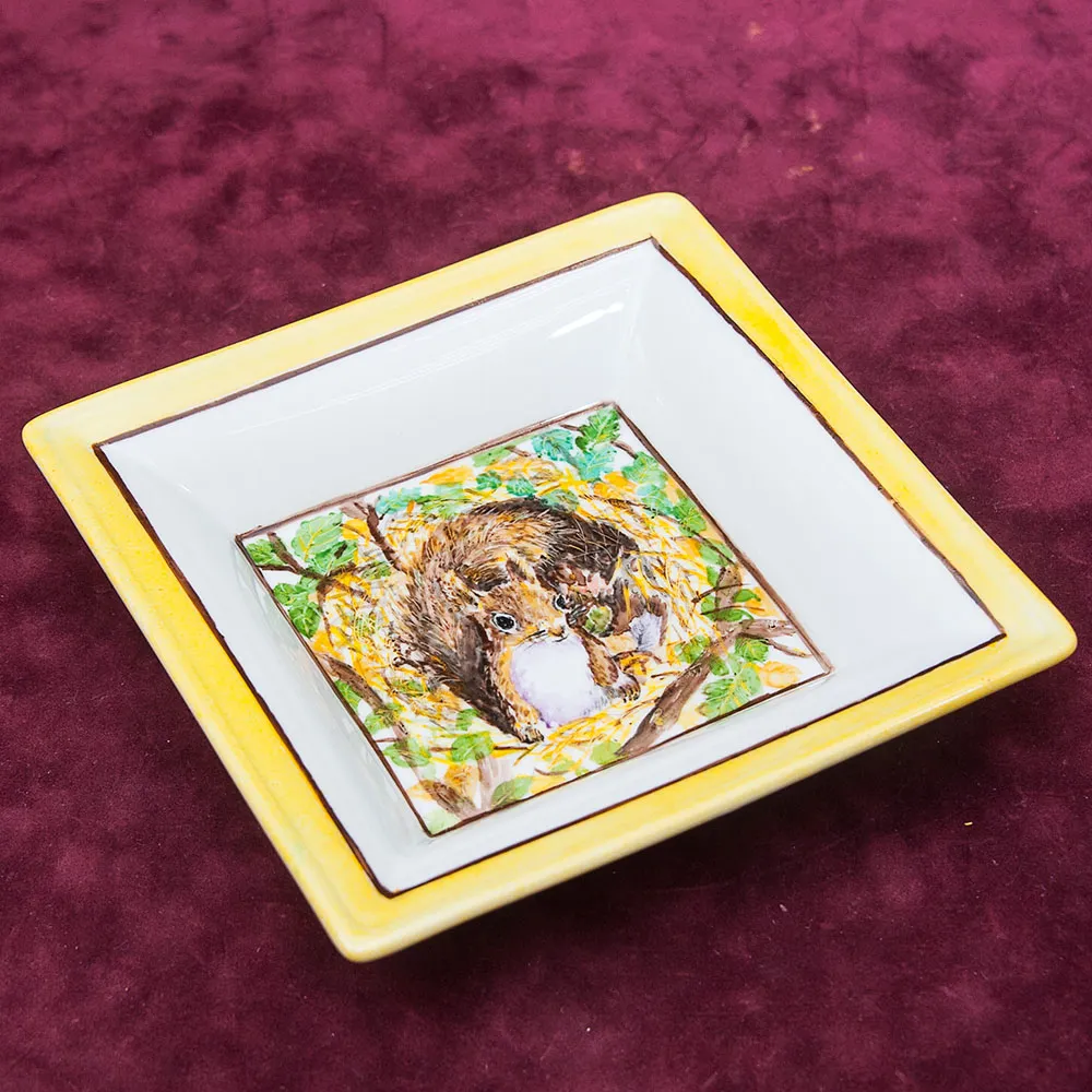 Авторское Сервировочное  Блюдо - Тарелка - Мелочевница «БЕЛКА» Фарфор Limoges Лимож Франция.