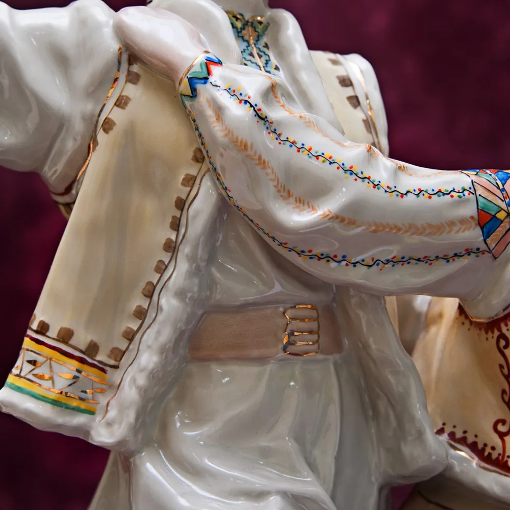 Редкость!!! Большая Фарфоровая Статуэтка «Гуцульский танец. Коломийка» Городницкий ФЗ - CCCР.