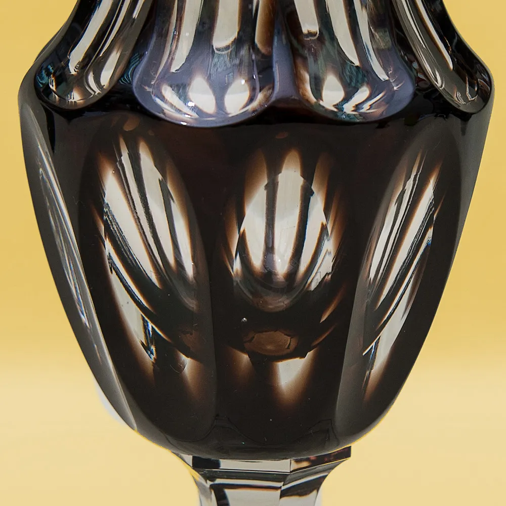 Классическая Ваза Цветного Хрусталя WMF Crystal Cabinet Германия Н-30 см., конец 60-х гг.
