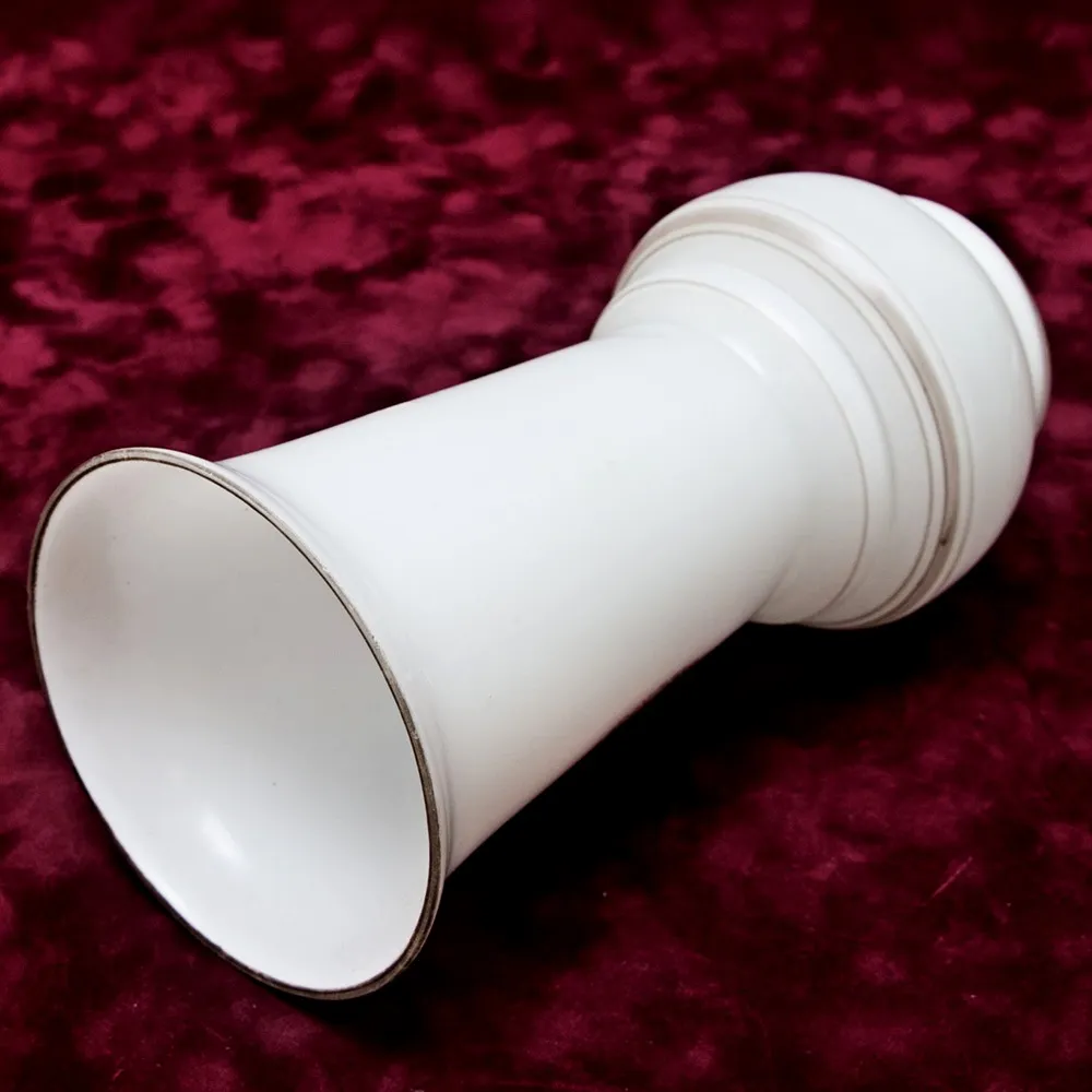 Агитационная Стеклянная Ваза «ВСХВ - Тракторист и Колхозница», Завод «Красный Май» СССР -1954 год.