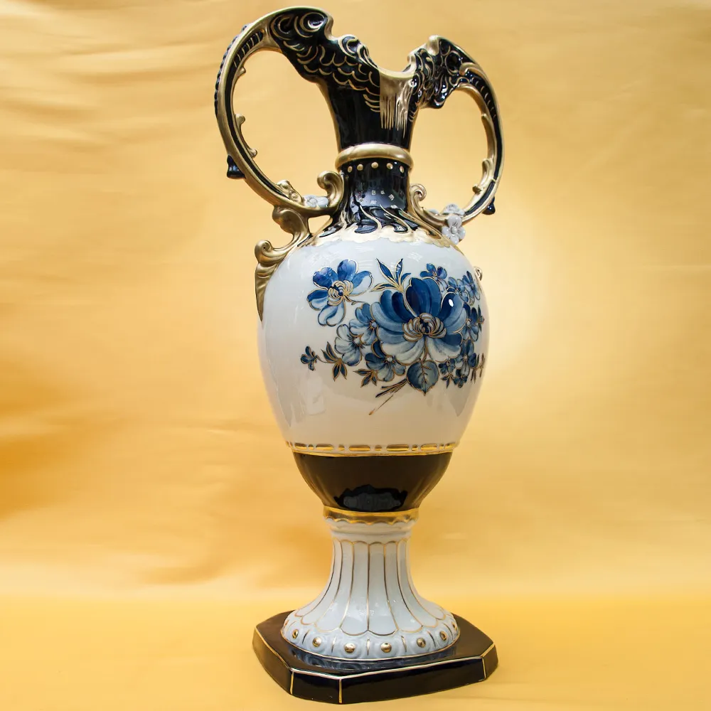 Большая Интерьерная Ваза «Барокко» Н-64см. Фарфор ROYAL DUX BOHEMIA Чехословакия.