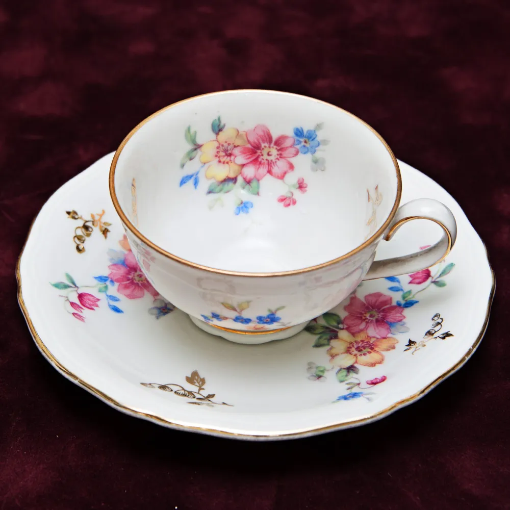 Кофейная Пара № 5 Фарфор «Elite Ada» Zeh Zcherzer Бавария